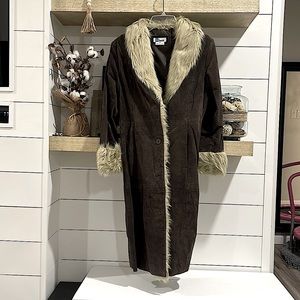 Trench Faux Fur Coat